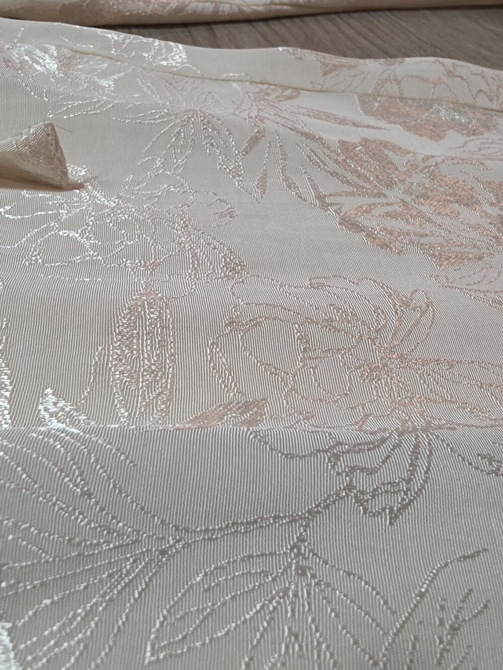Zara Jacquard Ecru Ivory FLORAL pants - Picture 8 of 11